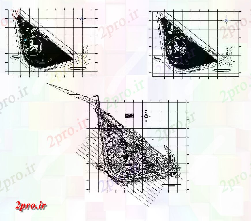 دانلود نقشه برنامه ریزی شهری نقشه برداری ناحیه ای از جزئیات   طرحی بلوک منطقه  (کد128221)