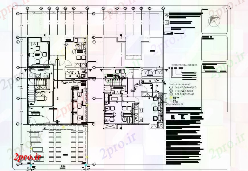 دانلود نقشه بلوک مبلمان مبلمان خانه طرح 8 در 16 متر (کد128317)