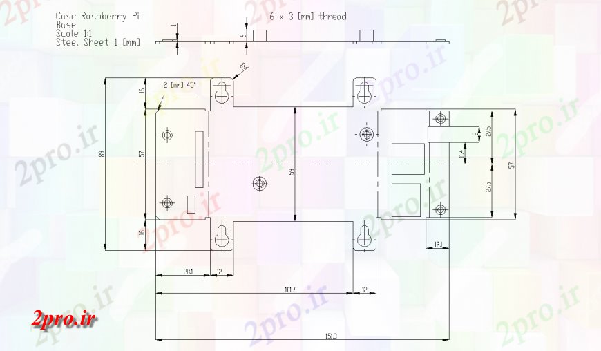 دانلود نقشه بلوک های مکانیکی طراحی جزئیات مورد فلز تمشک اتوکد (کد128371)