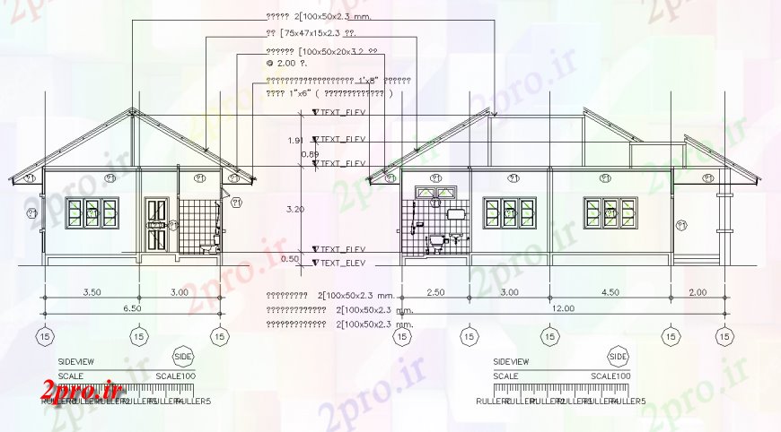 دانلود نقشه مسکونی  ، ویلایی ، آپارتمان  خانه دان تنها خانواده  (کد128390)