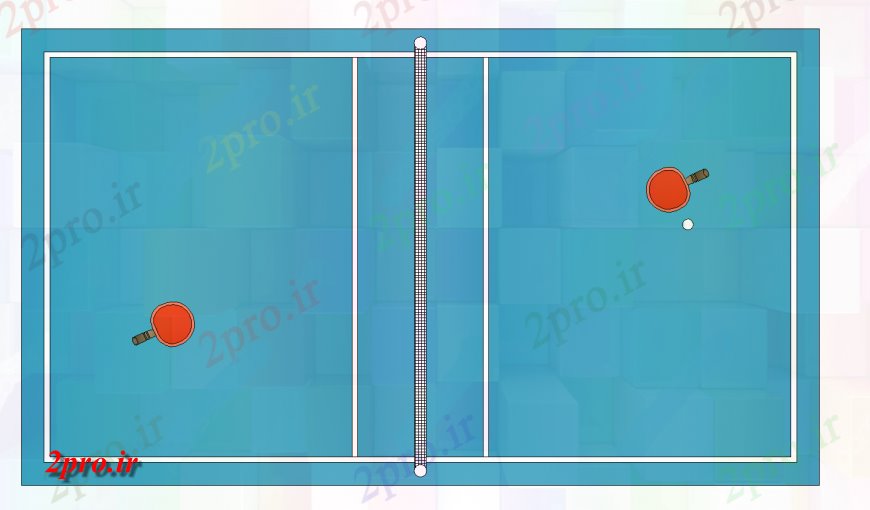 دانلود نقشه ورزشگاه ، سالن ورزش ، باشگاه تنیس روی میز بالای صفحه  طراحی مسافرخانه  اتوکد (کد128456)