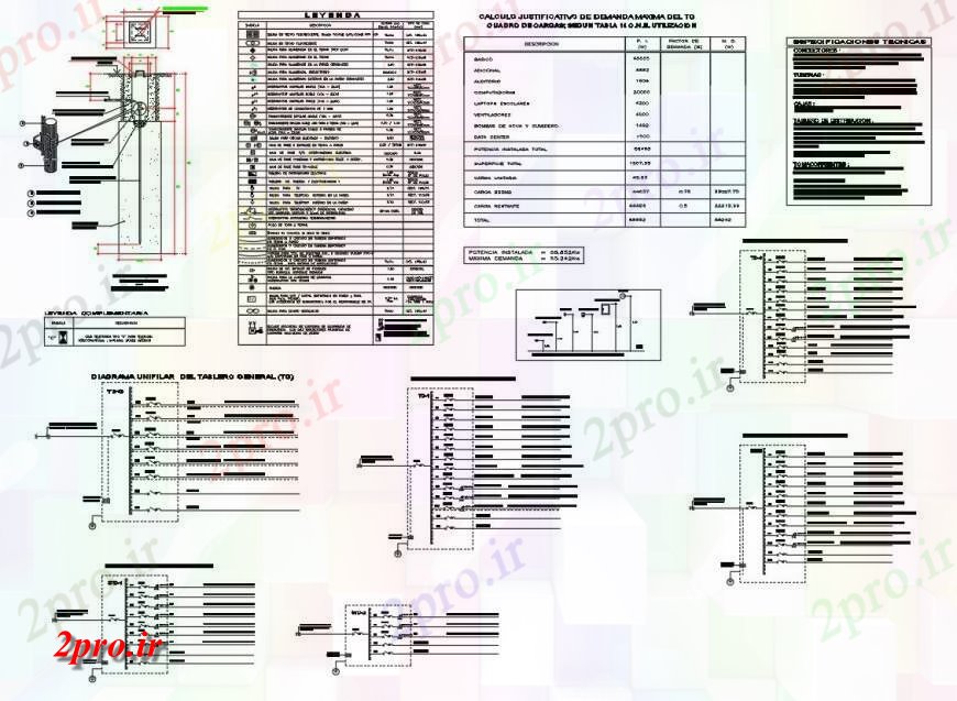 دانلود نقشه اتوماسیون و نقشه های برق مدار الکتریکی و طراحی جزئیات (کد128475)