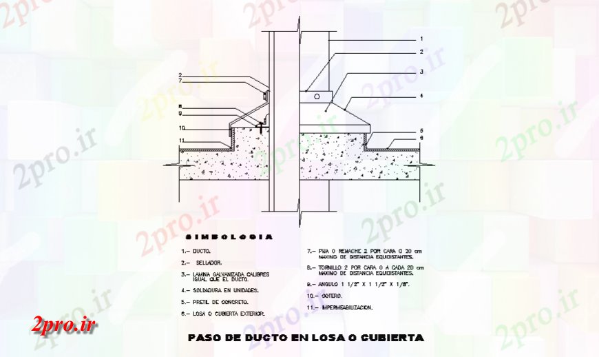 دانلود نقشه طراحی جزئیات ساختار از Ste پین مجرای دال ساختار سازنده جزئیات (کد128580)