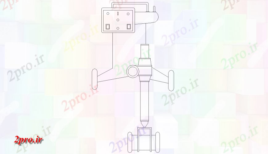 دانلود نقشه بیمارستان -  درمانگاه -  کلینیک اشعه ایکس کشی ماشین قابل حمل اتوکد (کد128671)