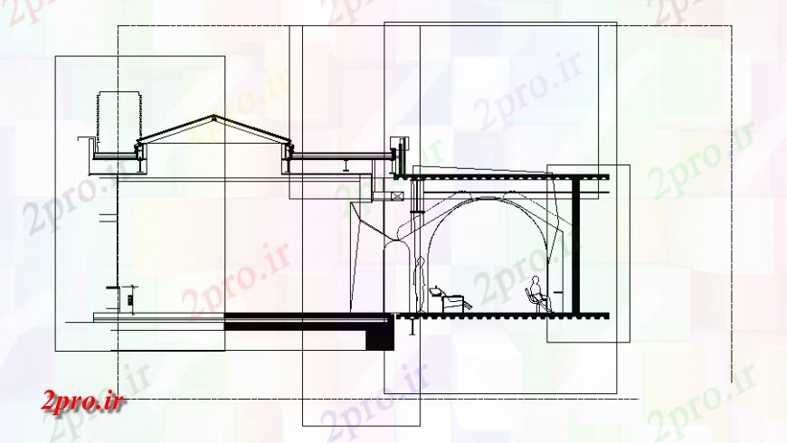 دانلود نقشه مسکونی  ، ویلایی ، آپارتمان  یک بخش خانه طرحی  (کد128706)