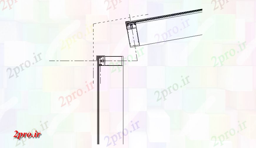 دانلود نقشه طراحی جزئیات تقویت کننده جزئیات در قفل درب ، قسمت های طرح (کد128725)