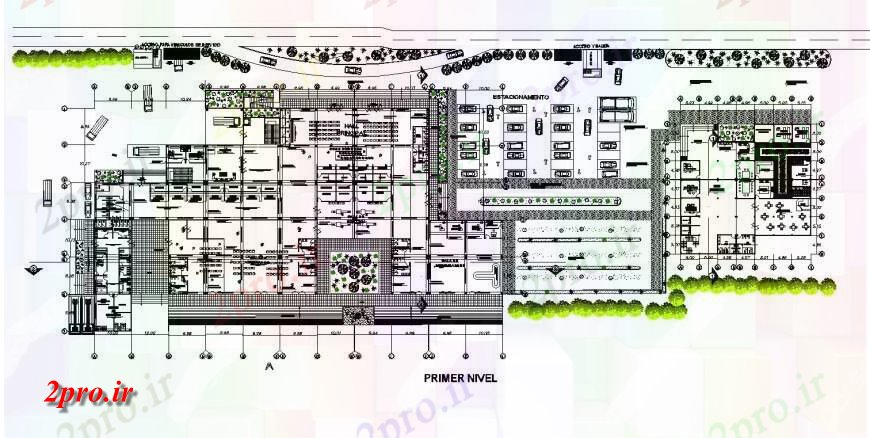 دانلود نقشه جزئیات و فضای داخلی شرکت طرحی جزئیات دو بعدی طرحی دیدگاه ساختار ساختمان تعاونی اتوکد 51 در 195 متر (کد128751)