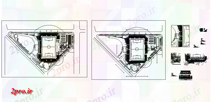 دانلود نقشه ورزشگاه ، سالن ورزش ، باشگاه ورزشگاه  طراحی (کد128842)