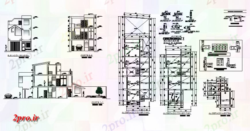 دانلود نقشه مسکونی  ، ویلایی ، آپارتمان  طرحی نا آشنا ویوین، نما و بخش  چیدمان (کد128848)