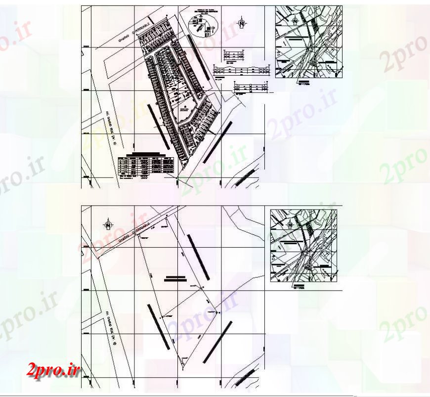 دانلود نقشه  ساختمان دولتی ، سازمانی ناحیه  جزئیات  طرحی  (کد128926)