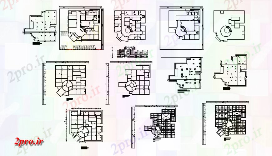 دانلود نقشه طراحی اتوکد پایه سقف و خانه پایه و اساس طرحی جزئیات 30 در 31 متر (کد129034)
