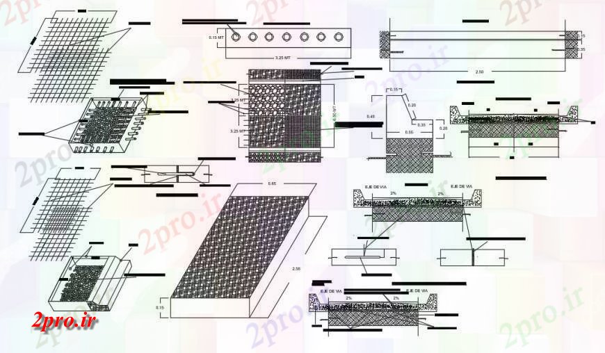 دانلود نقشه طراحی جزئیات ساختار جزئیات ساختار و جزئیات ساخت و ساز  اتوکد (کد129256)