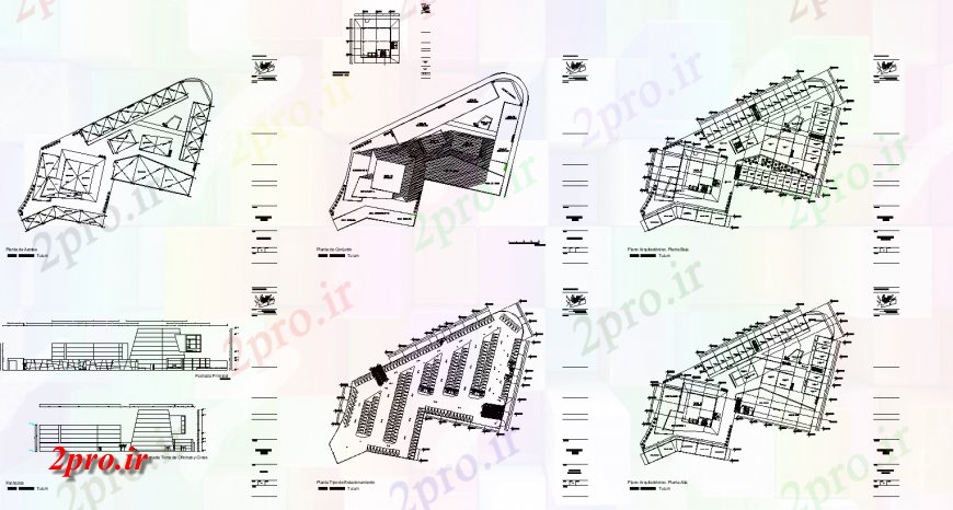 دانلود نقشه هایپر مارکت  - مرکز خرید - فروشگاه جزئیات مرکز تجاری طراحی اتوکد (کد129257)