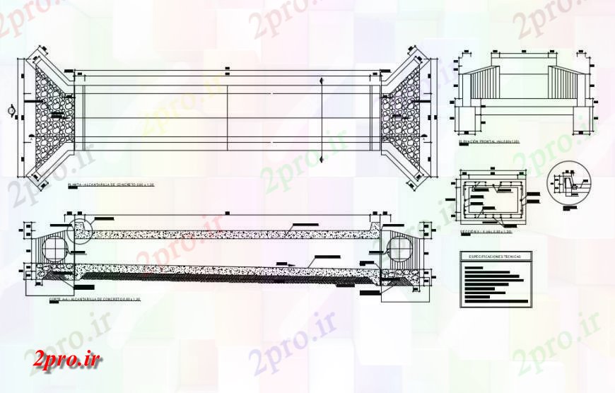 دانلود نقشه طراحی جزئیات ساختار  MCA فاضلاب   (کد129267)