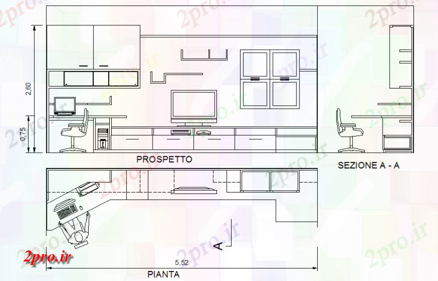 دانلود نقشه اتاق نشیمن  ، حال ، پذیرایی  داخلی اتاق و مبلمان خانه (کد129386)