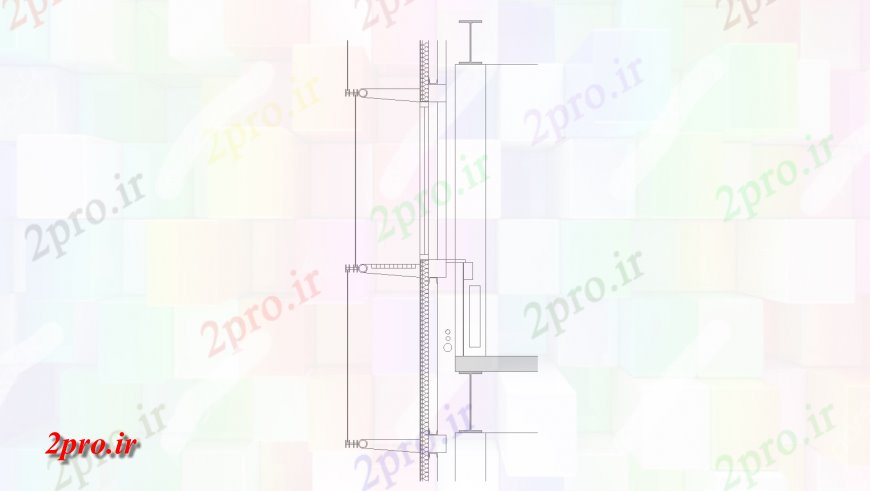 دانلود نقشه جزئیات طراحی در و پنجره  پنجره کشویی سمت طراحی بخش جزئیات اتوکد (کد129587)