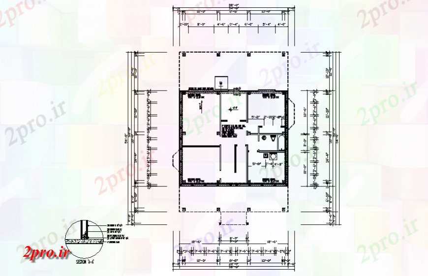 دانلود نقشه طراحی جزئیات ساختار طرحی اتصال با پایه و اساس ساختار  (کد129590)