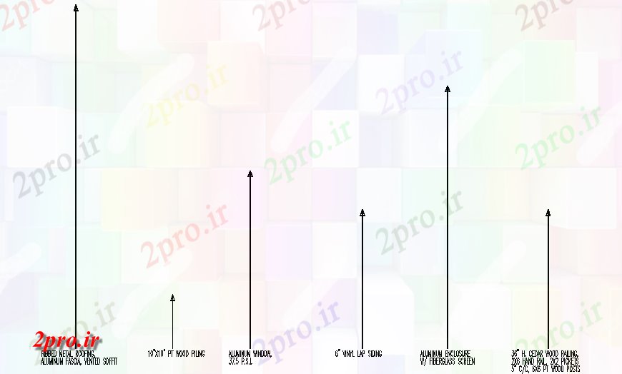 دانلود نقشه طراحی جزئیات ساختار سبک ساختار در سطح طرحی متن نماد  (کد129603)