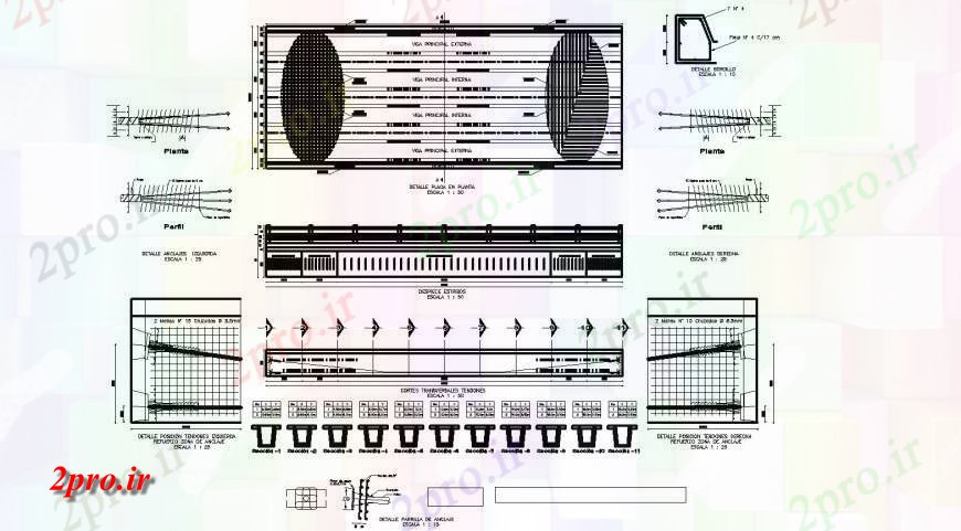 دانلود نقشه جزئیات ساخت پل پل دادگاه جزئیات ساخت و ساز طراحی  اتوکد (کد129658)