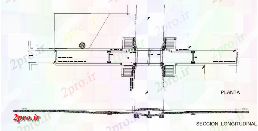 دانلود نقشه جزئیات ساخت پل بخش طراحی از پل فضایی  (کد129694)