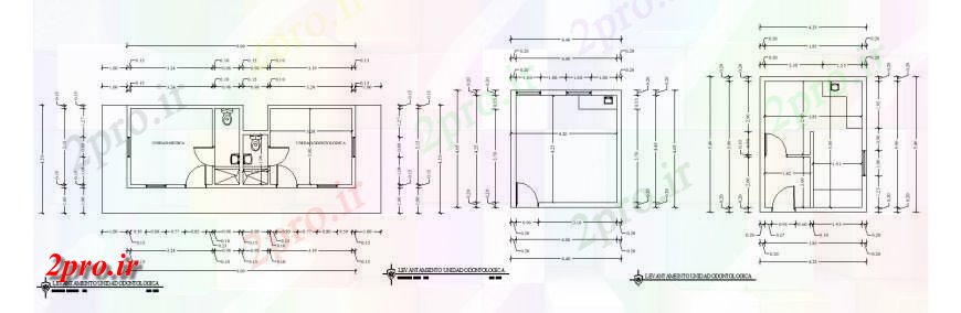 دانلود نقشه بیمارستان -  درمانگاه -  کلینیک دندانپزشکی واحد پلیس ملی  (کد129738)