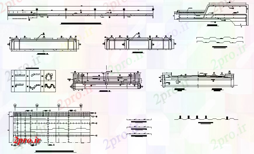 دانلود نقشه جزئیات ساخت پل ساخت و ساز پل بتنی فرو جزئیات (کد129944)