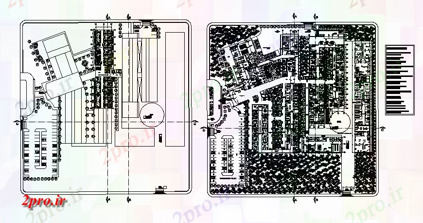 دانلود نقشه بیمارستان -  درمانگاه -  کلینیک زمین و اولین جزئیات طرحی طبقه از بیمارستان (کد129981)