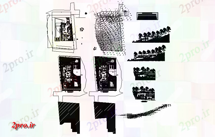 دانلود نقشه مسکونی  ، ویلایی ، آپارتمان  یکی از خانه خانواده پروژه معماری دقیق جزئیات (کد129991)