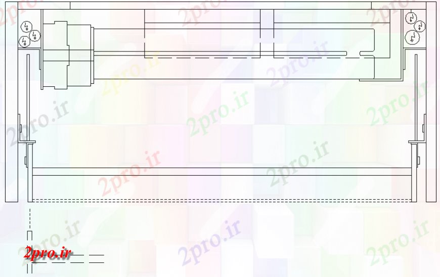 دانلود نقشه طراحی جزئیات ساختار پرده جزئیات ساختار دیوار طراحی (کد130037)