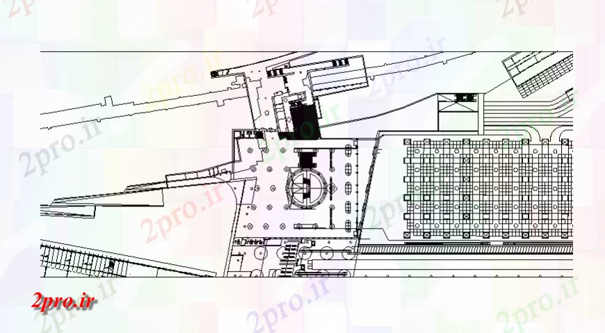 دانلود نقشه کارخانه صنعتی  ، کارگاه طرحی کارخانه صنعتی  ، کارگاه طرحی کلی جزئیات (کد130038)