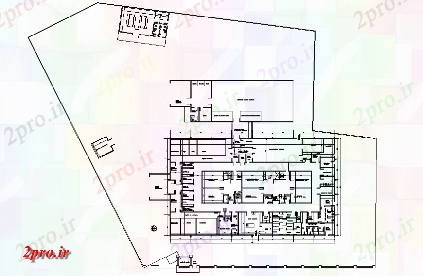 دانلود نقشه کارخانه صنعتی  ، کارگاه طرحی کارخانه صنعتی  ، کارگاه برای اولین بار طرحی طبقه جزئیات (کد130139)