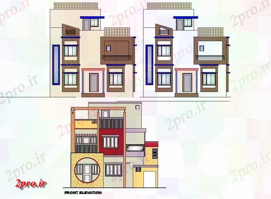 دانلود نقشه مسکونی  ، ویلایی ، آپارتمان  مسکونی ویلایی جزئیات ساختار ساختمان  طرحی بلوک  (کد130199)