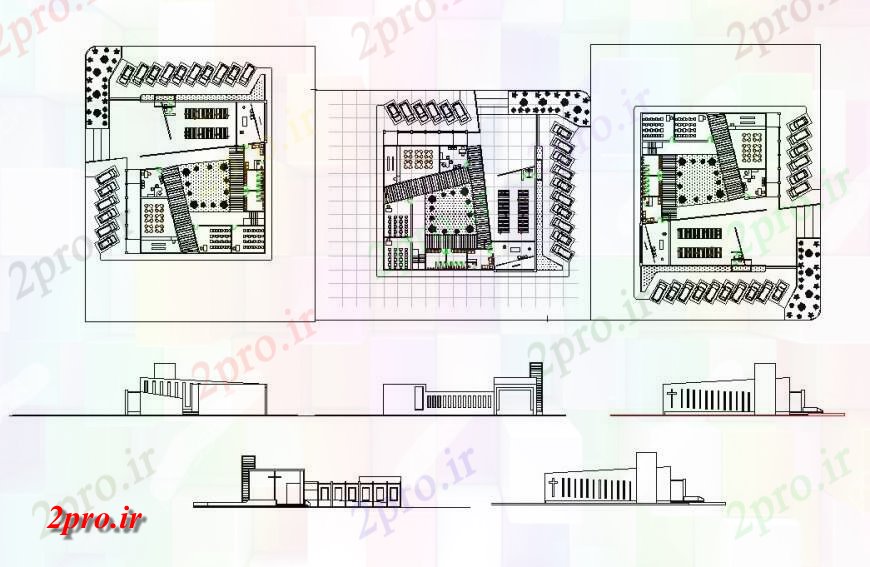 دانلود نقشه مبلمان رستوران - غذا خوری - فست فود - هتلجزئیات هتل ساختار ساختمان با دو بعدی طرح 27 در 33 متر (کد130228)