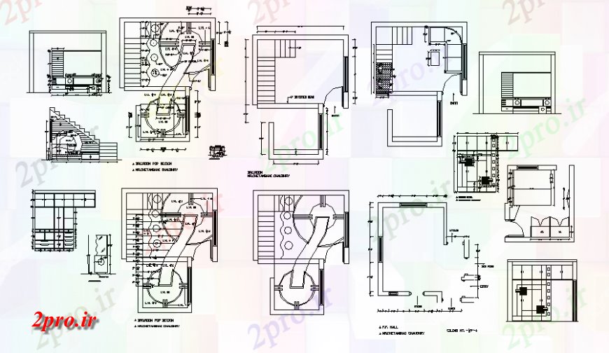 دانلود نقشه مسکونی  ، ویلایی ، آپارتمان  طراحی سقف اصلی خانه اتاق   (کد130363)