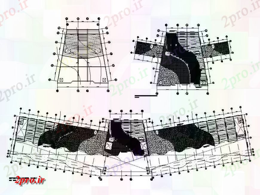 دانلود نقشه برنامه ریزی شهری جزئیات نقشه برداری توپوگرافی نظر طرحی بلوک DGW (کد130419)