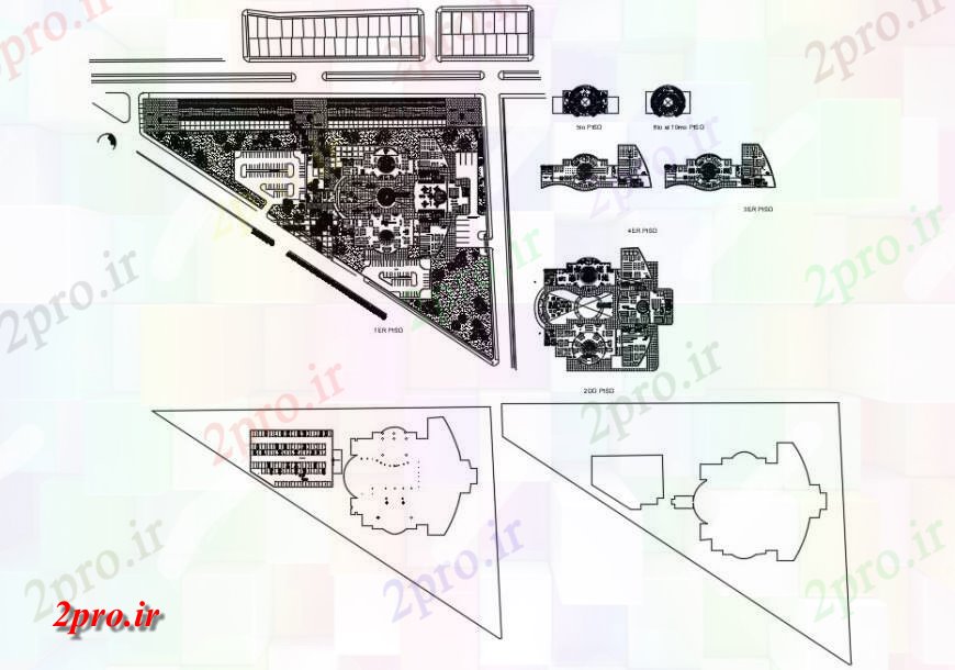 دانلود نقشه هایپر مارکت - مرکز خرید - فروشگاه طرحی کار از یک مرکز خرید فرمت اتوکد 107 در 115 متر (کد130427)