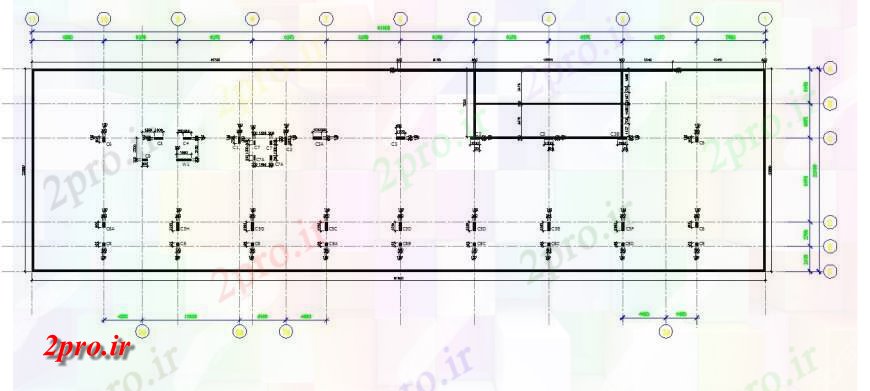 دانلود نقشه جزئیات ستون ستون نصب و راه اندازی ساختار  طرحی بلوک  (کد130452)
