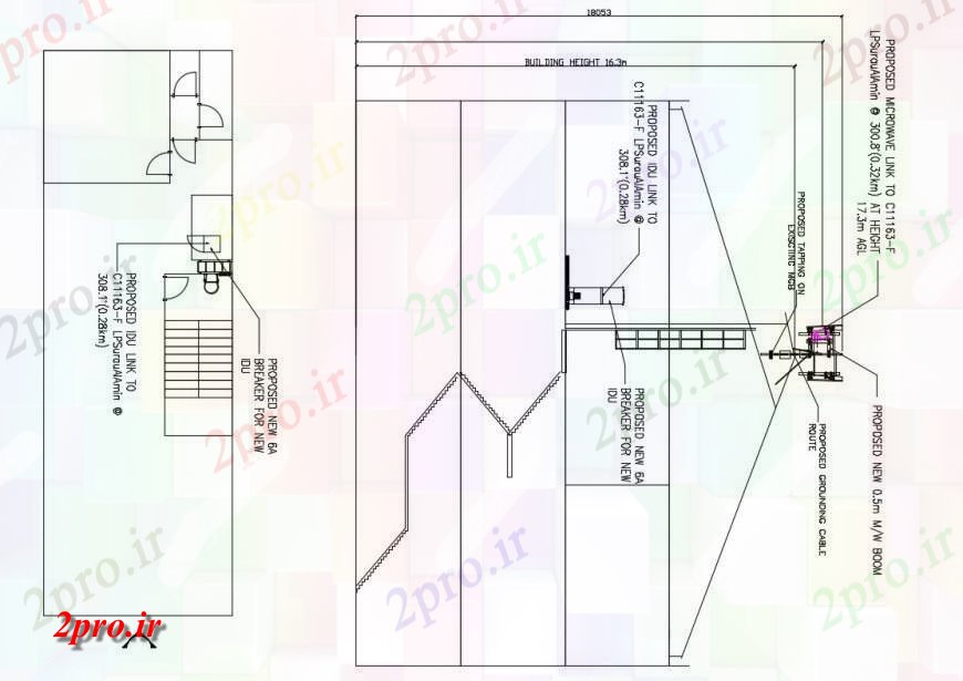 دانلود نقشه کارخانه صنعتی  ، کارگاه پیشنهادی جزئیات طراحی شکن گاز LPG کارخانه صنعتی  (کد130471)