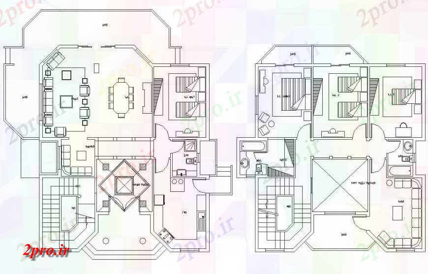 دانلود نقشه مسکونی  ، ویلایی ، آپارتمان  ویلایی طراحی جزئیات  (کد130784)