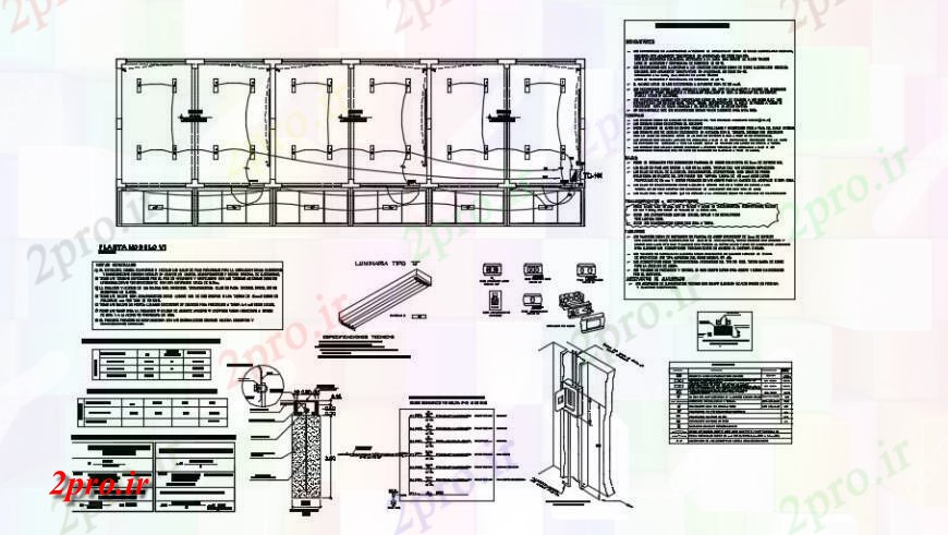 دانلود نقشه طراحی داخلی برق طراحی جزئیات یک ساختمان (کد130803)