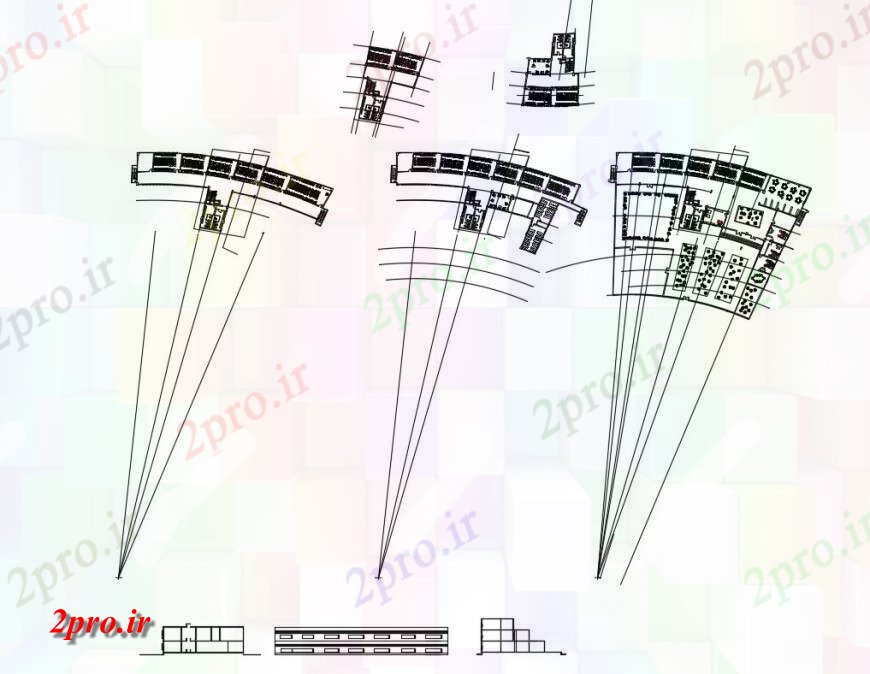 دانلود نقشه دانشگاه ، آموزشکده ، مدرسه ، هنرستان ، خوابگاه -  چند دان نما ساختمان مدرسه و طرحی طبقه جزئیات (کد130821)