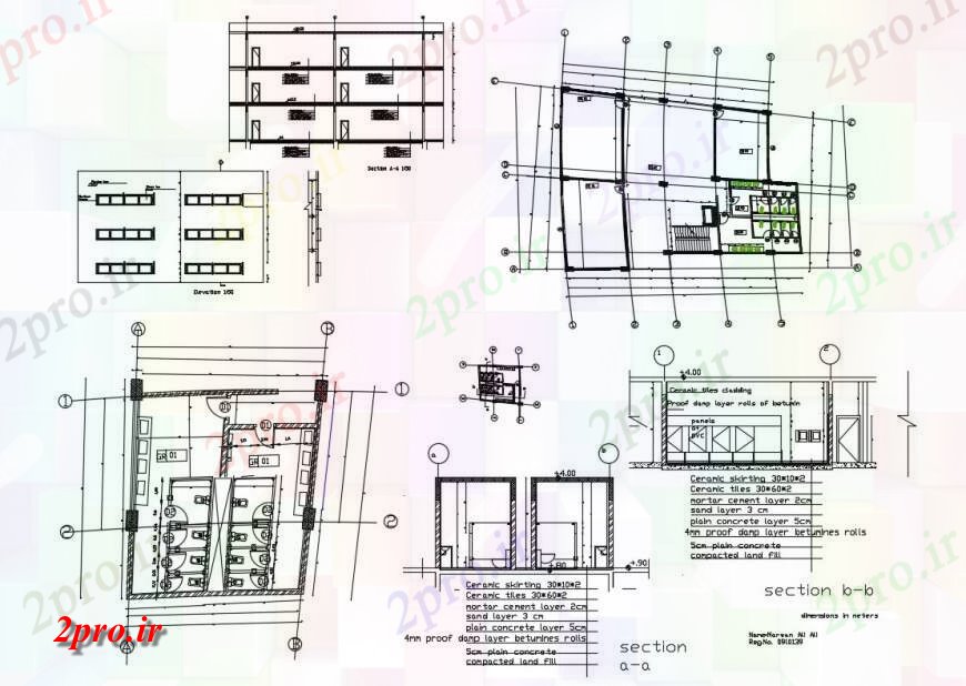 دانلود نقشه حمام مستر بهداشتی نما، بخش نصب و راه اندازی و برنامه ریزی جزئیات از مدرسه ساخت (کد130822)