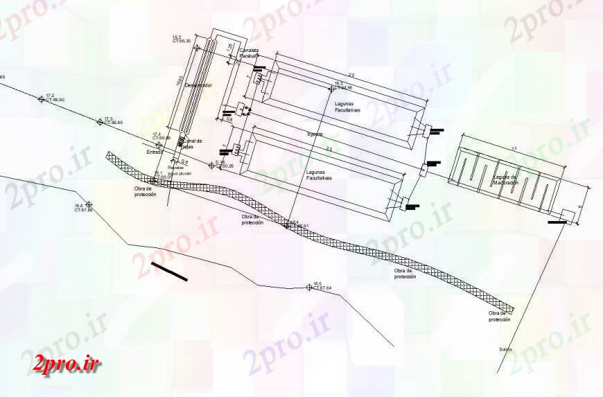 دانلود نقشه کارخانه صنعتی  ، کارگاه تصفیه کشاورزی ارگانیک طراحی  (کد131036)