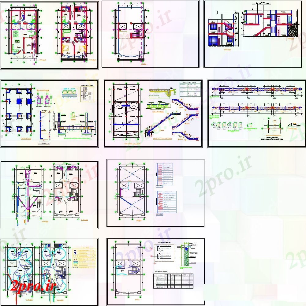 دانلود نقشه معماری طرحی خانه برق  جزئیات (کد131079)
