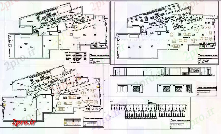 دانلود نقشه تجهیزات بدنسازی طرحی ساختمان باشگاه و نما طرحی 24 در 44 متر (کد131085)