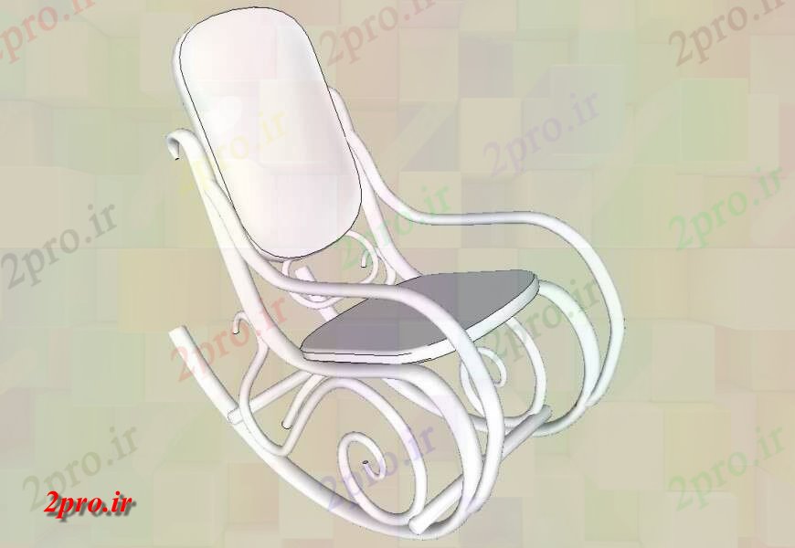 دانلود نقشه طراحی و مبلمان اتاقآرامش بخش جزئیات صندلی مبلمان تریدی طرحی مدل بلوک  طرحی تا (کد131210)