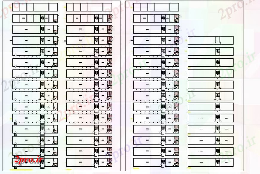 دانلود نقشه کارخانه صنعتی ، کارگاه پیشنهادی ساختمان های صنعتی طراحی بلوک 6 در 30 متر (کد131331)