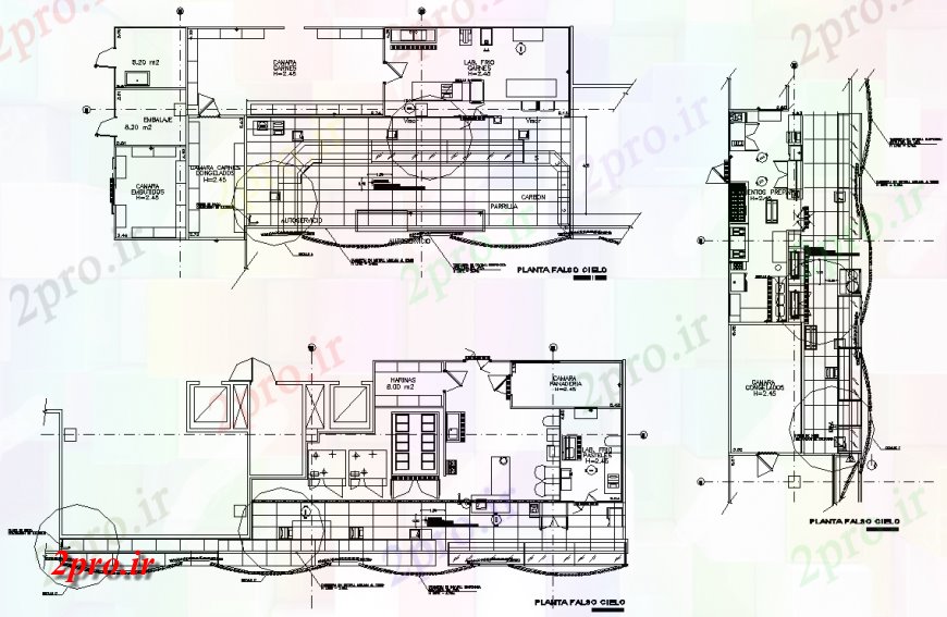 دانلود نقشه ساختمان اداری - تجاری - صنعتی برنامه ریزی دفتر کوچک جزئیات 20 در 43 متر (کد131483)