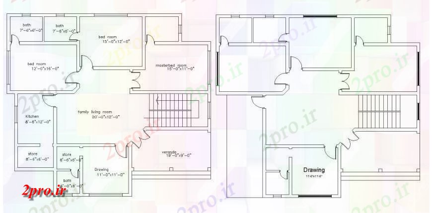 دانلود نقشه مسکونی ، ویلایی ، آپارتمان طراحی کوچک طراحی مسطح با طرحی 13 در 15 متر (کد131490)