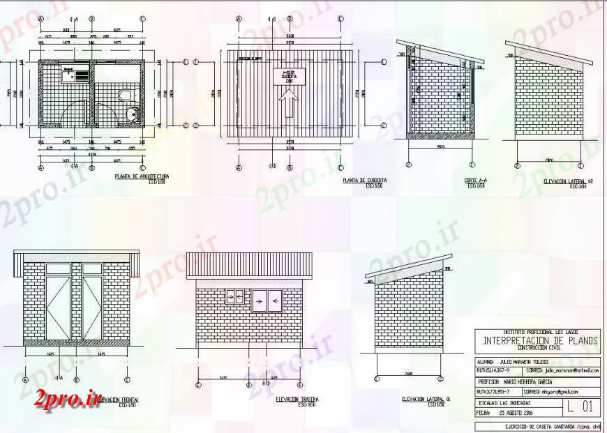 دانلود نقشه حمام مستر جزئیات نشیمن ماژول بهداشتی  (کد131570)